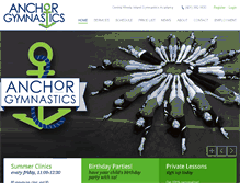Tablet Screenshot of anchorgymnastics.com